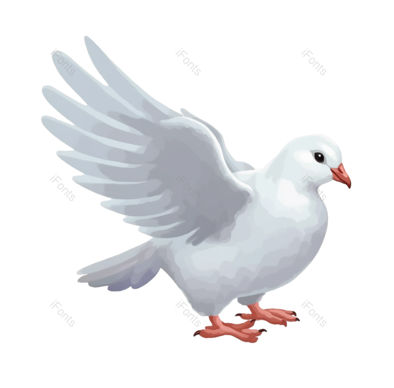 装饰图片,元素元素,卡通PNG,鸽子免抠素材